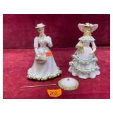 Vintage Lefton Porcelain Figures