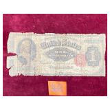CURRENCY:  1891 $1 Silver Certificate