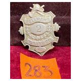 Vintage Bellmawr N.J. V. Fire Co. Badge