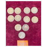 COIN:  1908 Indian Head One Cent, 11 ea