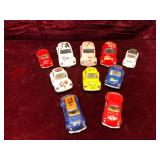 Lot of VW Beetle Toy Cars