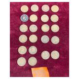 COIN:  1907 Indian Head One Cent, 19 ea