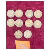 COIN:  1902 Indian Head One Cent, 10 ea