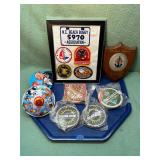 Vintage patches, coasters & toys