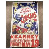 Vintage CARSON & BARNES Circus Poster