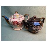 Pair of vintage ceramic teapots