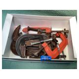 Assorted size C clamps