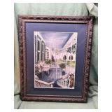 Front porch scene framed artwork/print