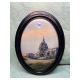 U.S. Capitol Reverse Painting