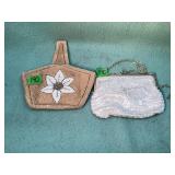 Pair of vintage beaded purses