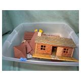 Log Cabin Toy Playset