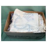 Vintage linens, doilies & textiles