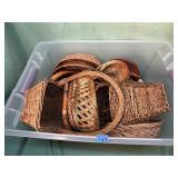 Tote of vintage baskets