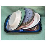 Set of vintage enamel wear