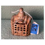 Antique Cast Iron Coin Bank