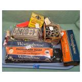 Lot of vintage packaging & items