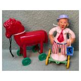 ROSEN Clown Toy & Horse