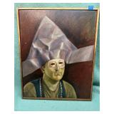 Man with a mask Painting