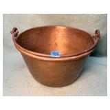 Antique brass bucket