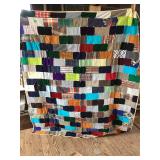 Vintage crazy patch quilt