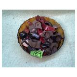 Lot of old radio knobs