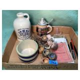 Vintage crocks & other items