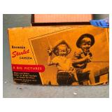 Vintage camera and flash holder