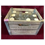 Vintage Milk Crate w/ Bottles