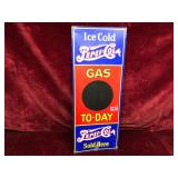 Pepsi-Cola Metal Gas Sign