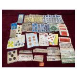 Vintage Sewing Notions, Buttons, Hooks