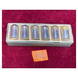 Vintage Silver Style Pepper Shakers