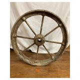 Antique 8 Spindle Cast Iron Wheel