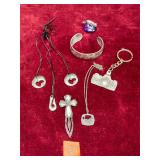 Various Pewter Jewelry