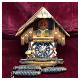 Wooden Hand Painted Clock