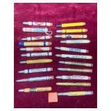 Vintage Advertising Bullet Pencils