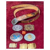 Leather Belt & Belt Buckles