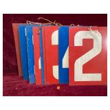 Metal Scoreboard Number Signs
