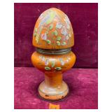 Art Deco Czech Glass Orange Tantalus