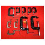 Various Metal C-Clamps