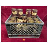 Crate of Small Charles Chip Cans