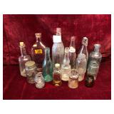Assorted Vintage Class Bottles