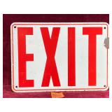 Vintage Metal Exit Sign