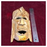 Hand-Carved Wooden Mask