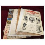 Vintage posters, calendars and more