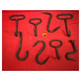 Antique Meat Hangers and Hooks