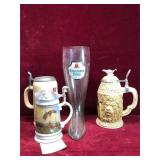 German Glass Boot Glass, Steins and More