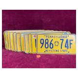 Various Pennsylvania License Plates