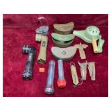 Vintage hand tools and lawn