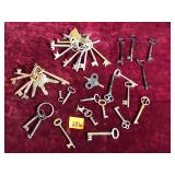 Antique Skeleton Keys and More