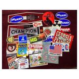 Vintage advertising stickers/bumper stickers